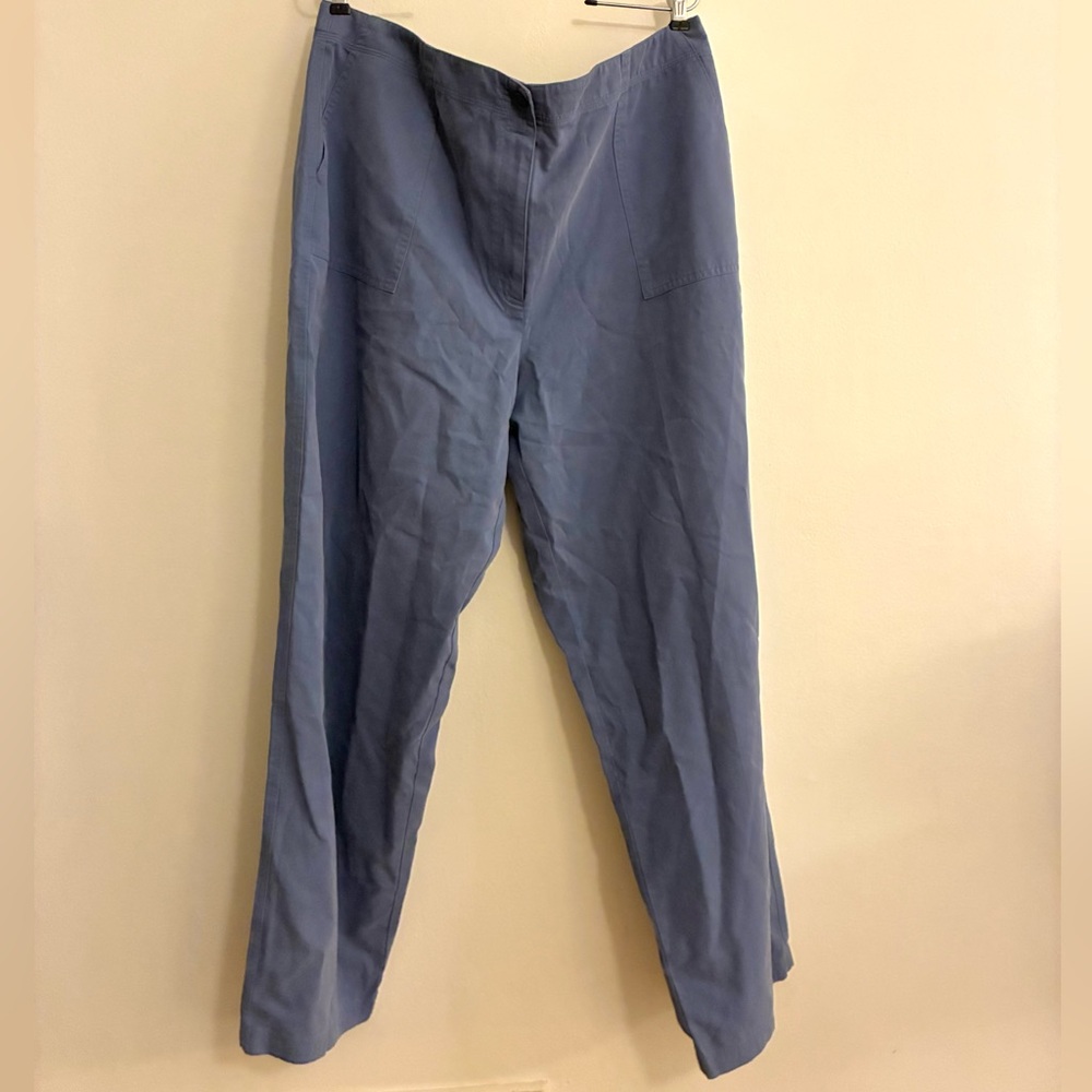 Talbots Straight-Leg Chino Pants in Periwinkle Blue, sz 20